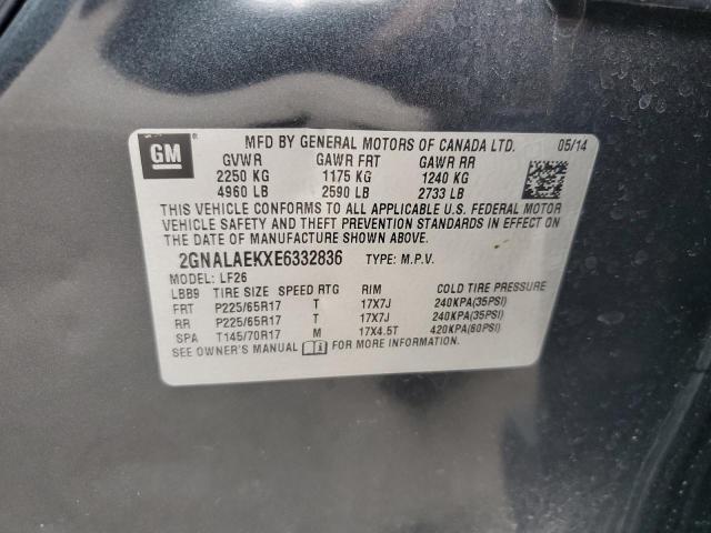 Photo 12 VIN: 2GNALAEKXE6332836 - CHEVROLET EQUINOX 