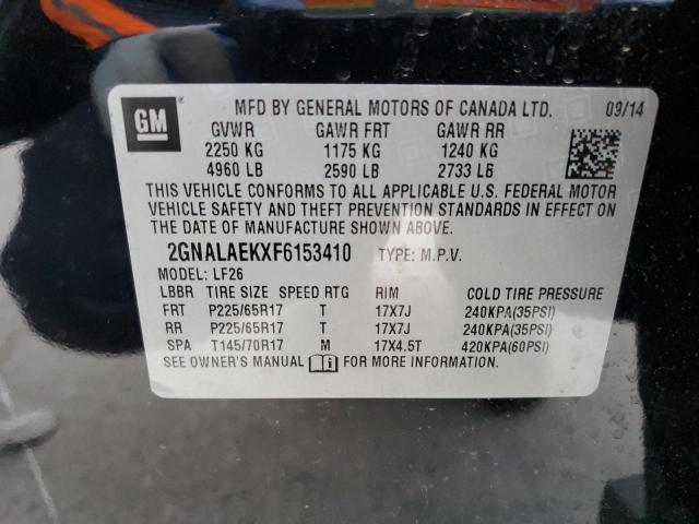 Photo 12 VIN: 2GNALAEKXF6153410 - CHEVROLET EQUINOX LS 