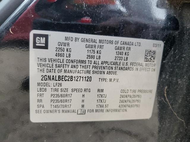 Photo 12 VIN: 2GNALBEC2B1271120 - CHEVROLET EQUINOX LS 