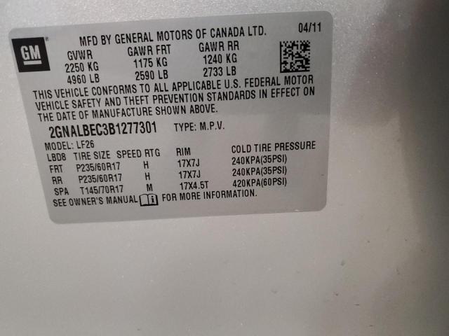 Photo 11 VIN: 2GNALBEC3B1277301 - CHEVROLET EQUINOX 