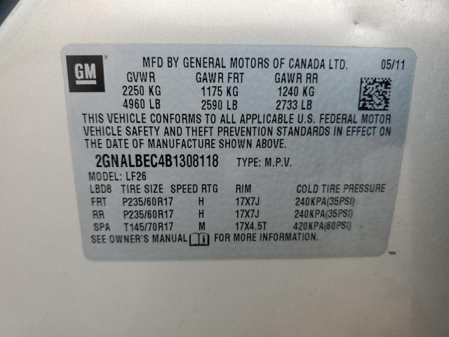 Photo 12 VIN: 2GNALBEC4B1308118 - CHEVROLET EQUINOX LS 