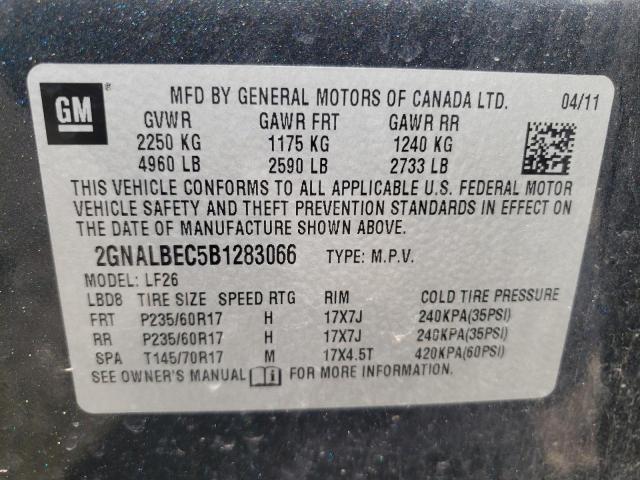 Photo 9 VIN: 2GNALBEC5B1283066 - CHEVROLET EQUINOX LS 