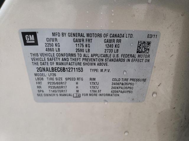 Photo 11 VIN: 2GNALBEC6B1271153 - CHEVROLET EQUINOX 