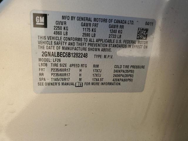 Photo 11 VIN: 2GNALBEC6B1282248 - CHEVROLET EQUINOX 