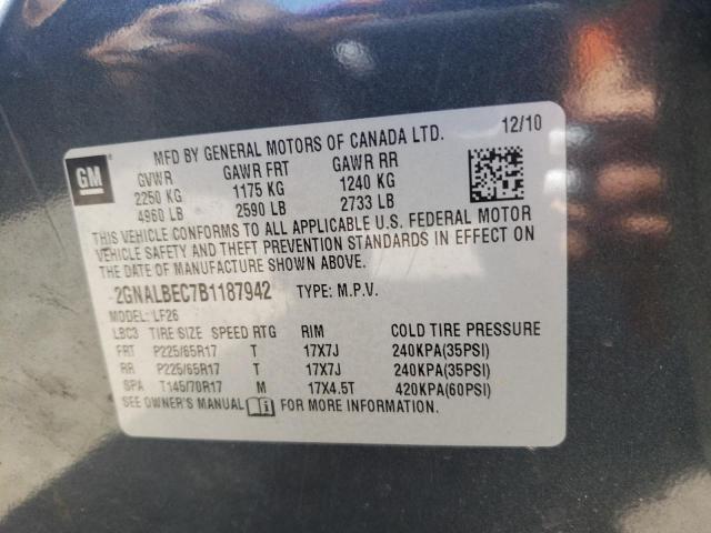 Photo 11 VIN: 2GNALBEC7B1187942 - CHEVROLET EQUINOX LS 