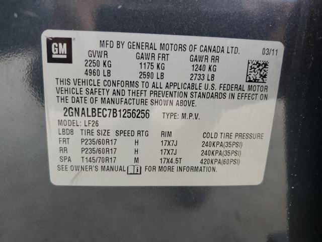 Photo 12 VIN: 2GNALBEC7B1256256 - CHEVROLET EQUINOX 