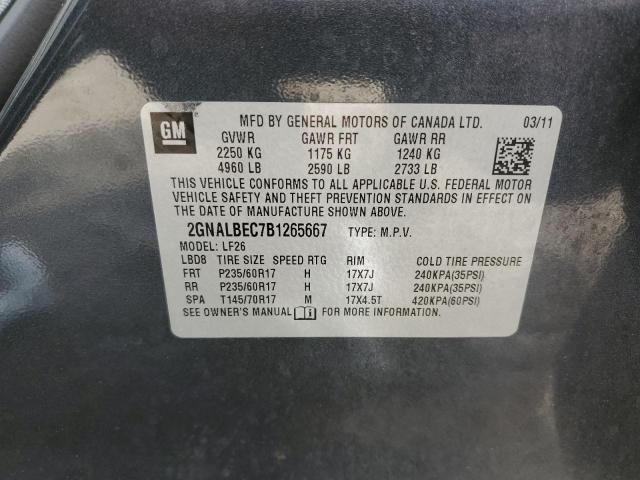 Photo 9 VIN: 2GNALBEC7B1265667 - CHEVROLET EQUINOX LS 