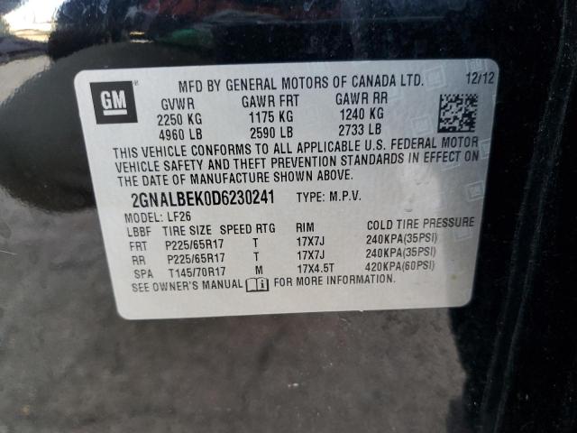 Photo 9 VIN: 2GNALBEK0D6230241 - CHEVROLET EQUINOX LS 