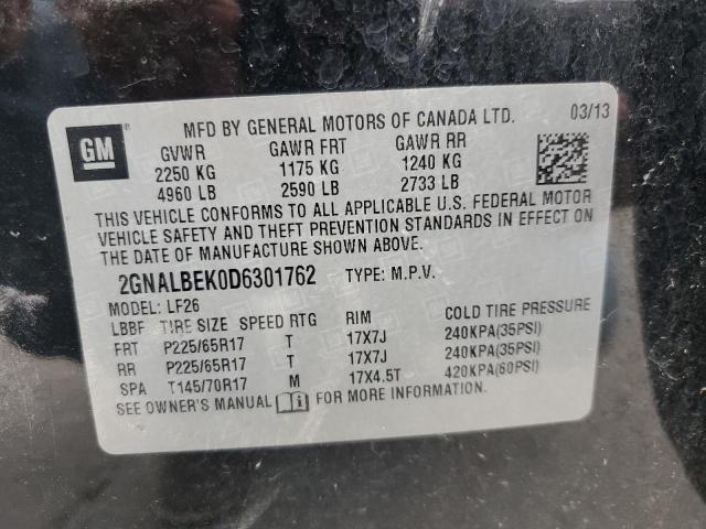 Photo 11 VIN: 2GNALBEK0D6301762 - CHEVROLET EQUINOX 