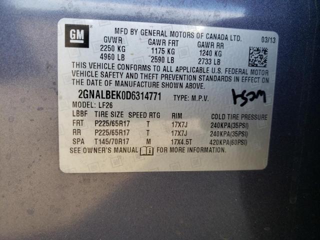 Photo 9 VIN: 2GNALBEK0D6314771 - CHEVROLET EQUINOX LS 