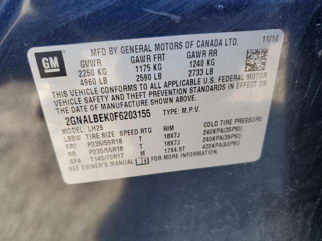 Photo 12 VIN: 2GNALBEK0F6203155 - CHEVROLET EQUINOX 