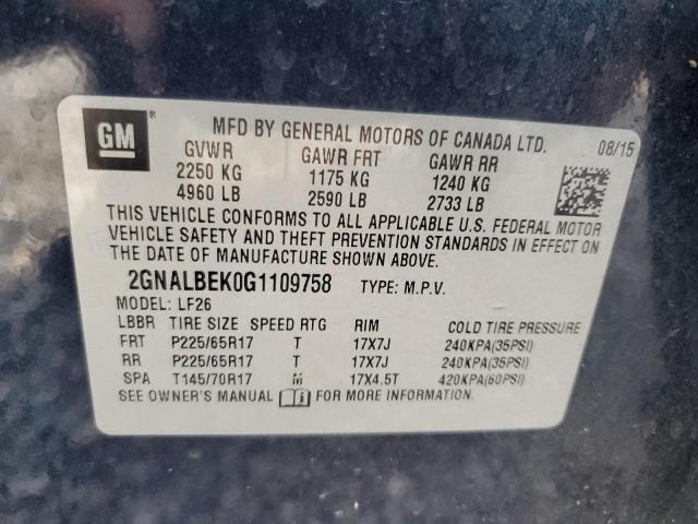 Photo 13 VIN: 2GNALBEK0G1109758 - CHEVROLET EQUINOX 