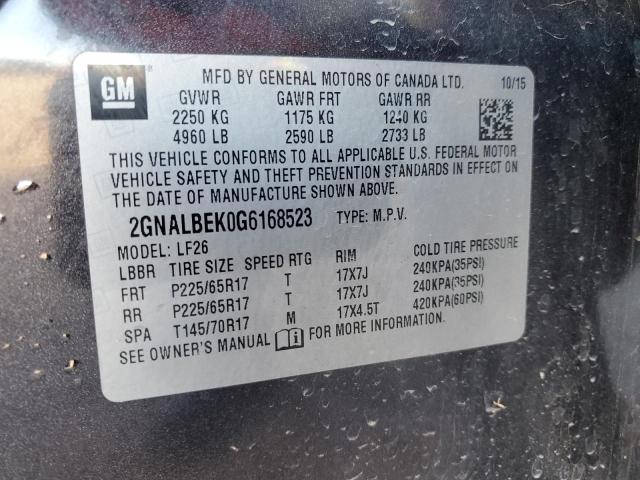 Photo 11 VIN: 2GNALBEK0G6168523 - CHEVROLET EQUINOX 