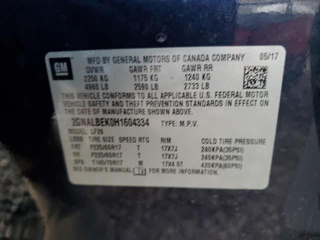 Photo 12 VIN: 2GNALBEK0H1604334 - CHEVROLET EQUINOX LS 