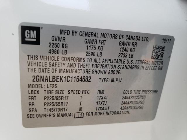 Photo 9 VIN: 2GNALBEK1C1164682 - CHEVROLET EQUINOX LS 