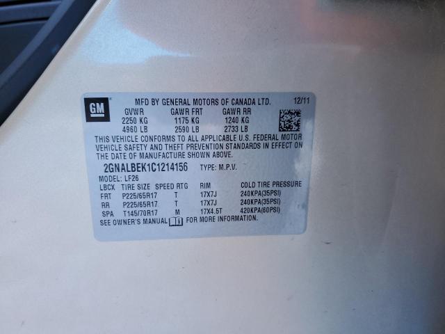 Photo 11 VIN: 2GNALBEK1C1214156 - CHEVROLET EQUINOX LS 