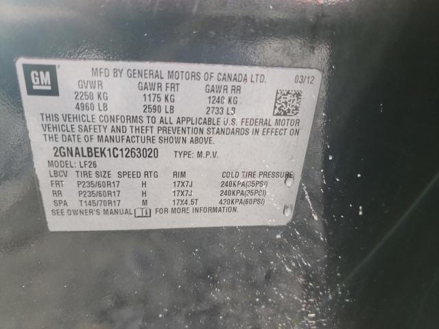 Photo 12 VIN: 2GNALBEK1C1263020 - CHEVROLET EQUINOX LS 