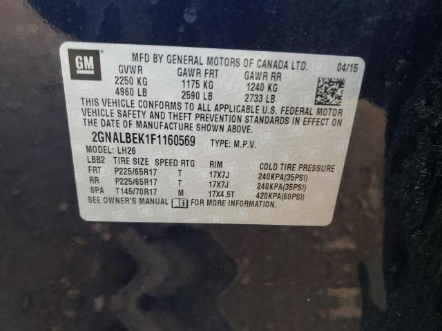 Photo 11 VIN: 2GNALBEK1F1160569 - CHEVROLET EQUINOX 