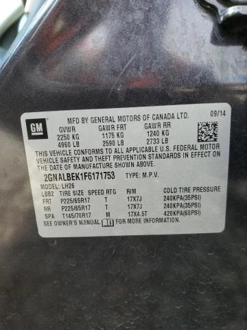 Photo 12 VIN: 2GNALBEK1F6171753 - CHEVROLET EQUINOX LT 