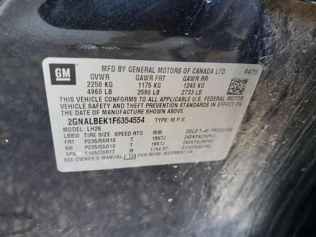 Photo 11 VIN: 2GNALBEK1F6354554 - CHEVROLET EQUINOX 