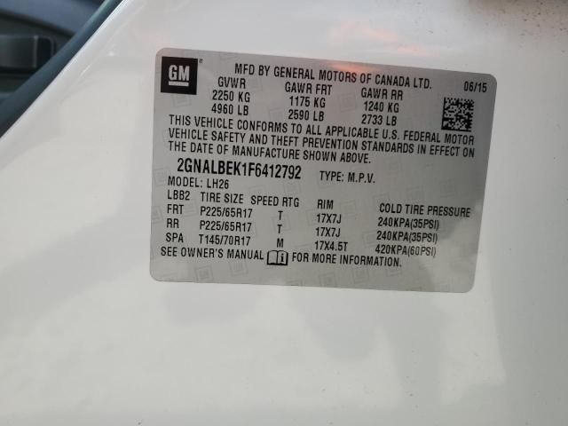 Photo 12 VIN: 2GNALBEK1F6412792 - CHEVROLET EQUINOX 