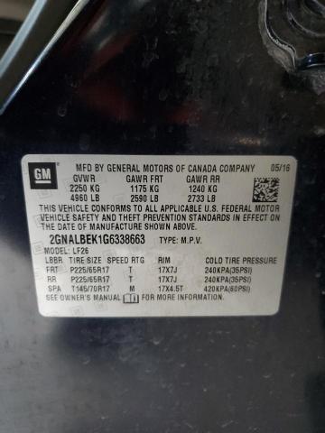 Photo 11 VIN: 2GNALBEK1G6338663 - CHEVROLET EQUINOX 