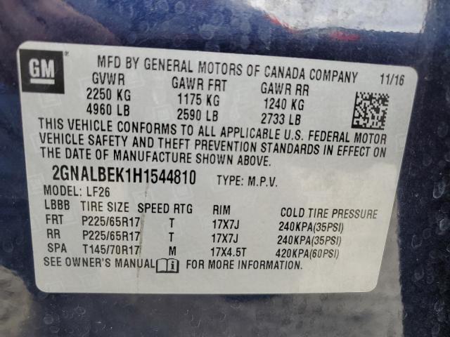 Photo 12 VIN: 2GNALBEK1H1544810 - CHEVROLET EQUINOX LS 