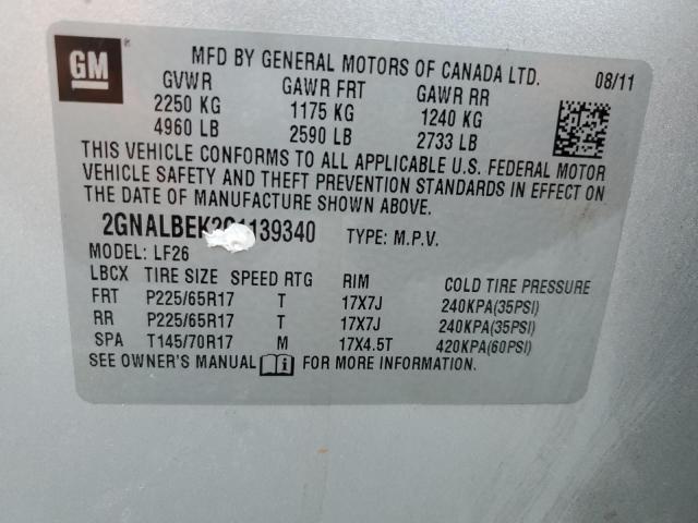 Photo 12 VIN: 2GNALBEK2C1139340 - CHEVROLET EQUINOX 