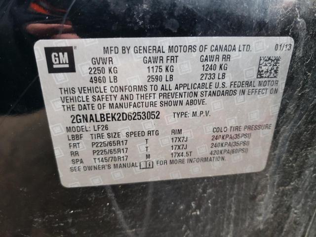 Photo 12 VIN: 2GNALBEK2D6253052 - CHEVROLET EQUINOX LS 