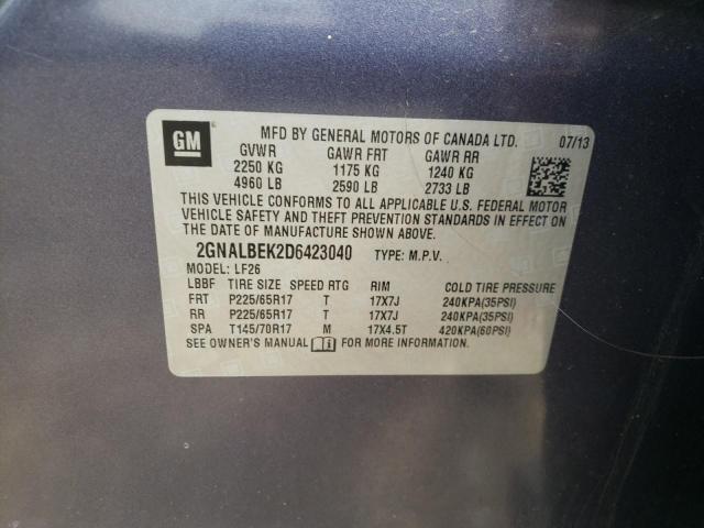 Photo 12 VIN: 2GNALBEK2D6423040 - CHEVROLET EQUINOX LS 