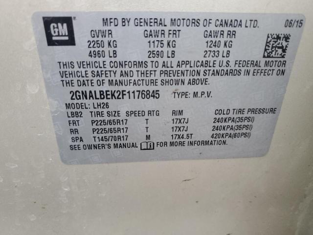 Photo 12 VIN: 2GNALBEK2F1176845 - CHEVROLET EQUINOX 