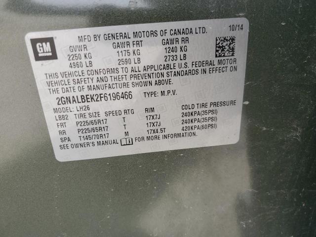 Photo 11 VIN: 2GNALBEK2F6196466 - CHEVROLET EQUINOX 