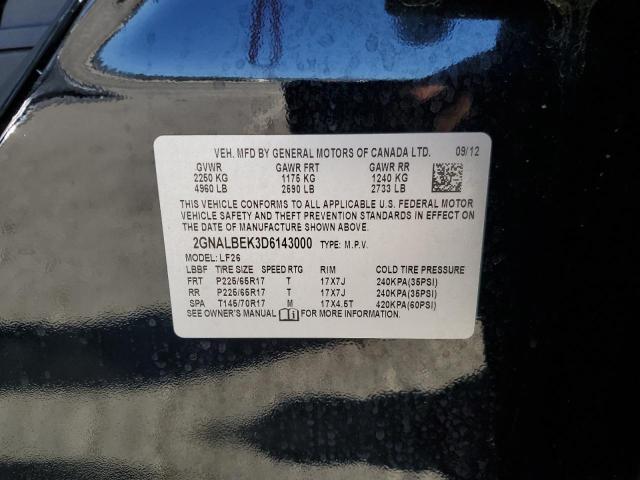 Photo 13 VIN: 2GNALBEK3D6143000 - CHEVROLET EQUINOX LS 