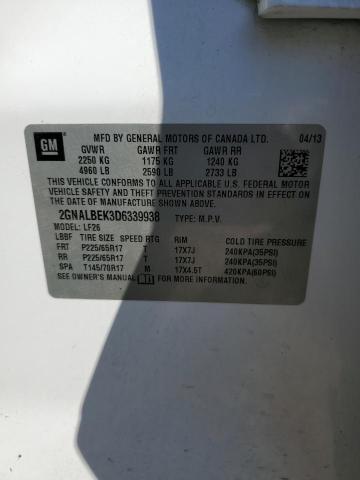 Photo 13 VIN: 2GNALBEK3D6339938 - CHEVROLET EQUINOX 