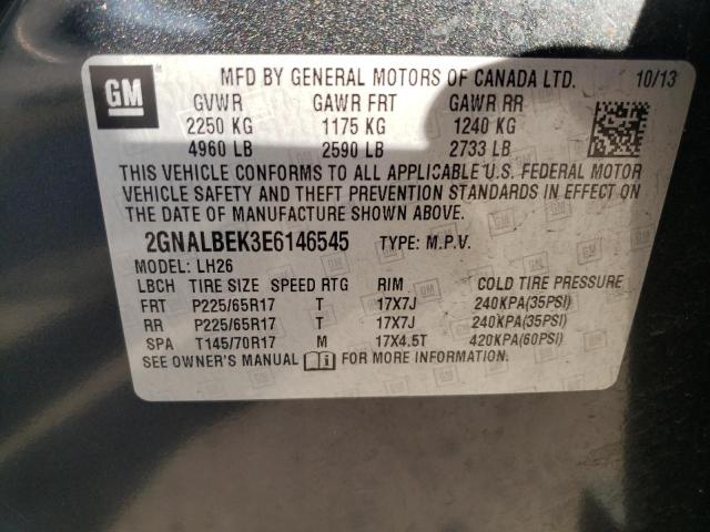 Photo 12 VIN: 2GNALBEK3E6146545 - CHEVROLET EQUINOX 