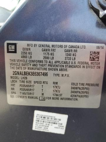 Photo 12 VIN: 2GNALBEK3E6367496 - CHEVROLET EQUINOX 