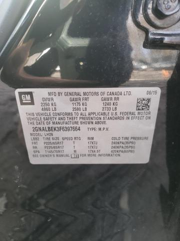 Photo 13 VIN: 2GNALBEK3F6397664 - CHEVROLET EQUINOX LT 