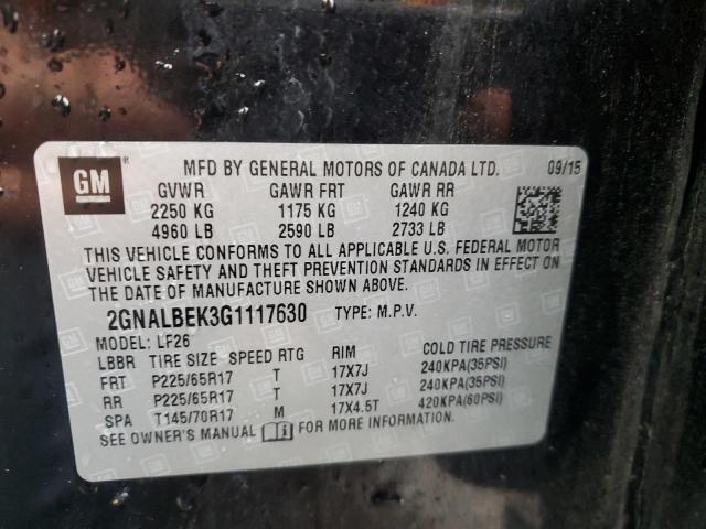 Photo 11 VIN: 2GNALBEK3G1117630 - CHEVROLET EQUINOX 