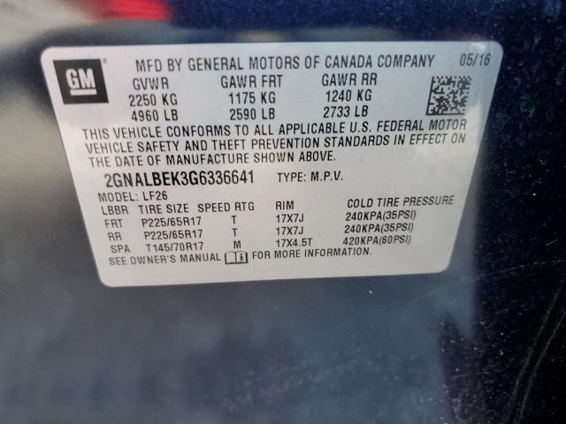 Photo 12 VIN: 2GNALBEK3G6336641 - CHEVROLET EQUINOX 