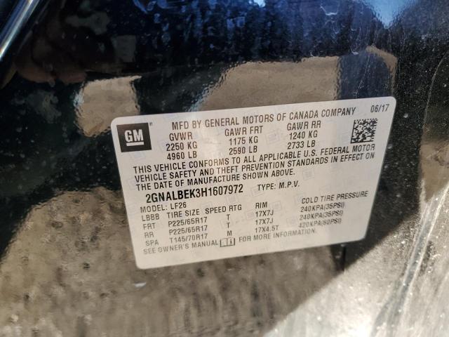 Photo 11 VIN: 2GNALBEK3H1607972 - CHEVROLET EQUINOX LS 