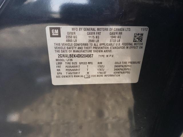 Photo 11 VIN: 2GNALBEK4D6204967 - CHEVROLET EQUINOX 