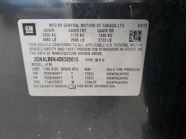 Photo 11 VIN: 2GNALBEK4D6325613 - CHEVROLET EQUINOX LS 