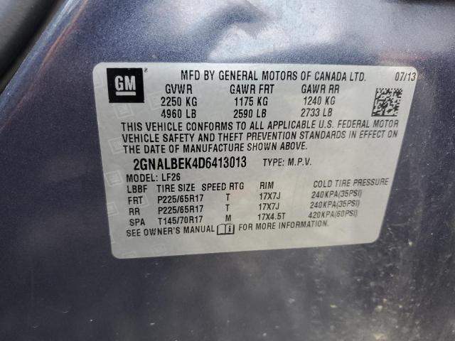 Photo 12 VIN: 2GNALBEK4D6413013 - CHEVROLET EQUINOX 