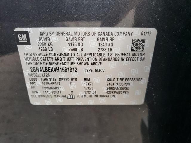 Photo 12 VIN: 2GNALBEK4H1561312 - CHEVROLET EQUINOX 