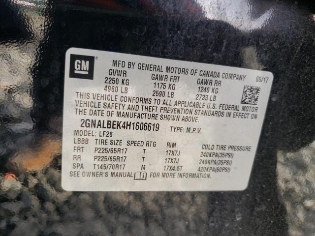 Photo 12 VIN: 2GNALBEK4H1606619 - CHEVROLET EQUINOX LS 