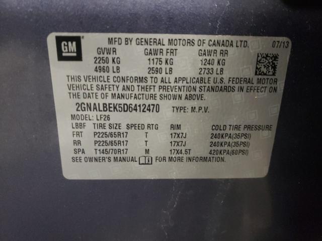 Photo 9 VIN: 2GNALBEK5D6412470 - CHEVROLET EQUINOX LS 