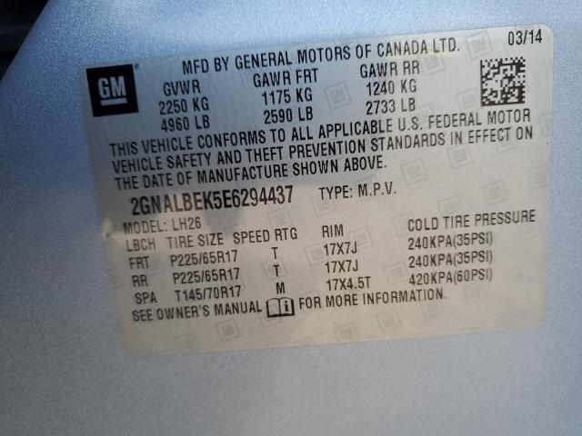 Photo 13 VIN: 2GNALBEK5E6294437 - CHEVROLET EQUINOX 