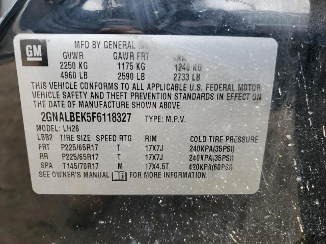 Photo 12 VIN: 2GNALBEK5F6118327 - CHEVROLET EQUINOX LT 