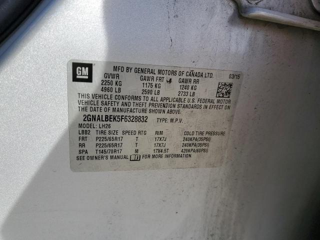 Photo 12 VIN: 2GNALBEK5F6328832 - CHEVROLET EQUINOX 