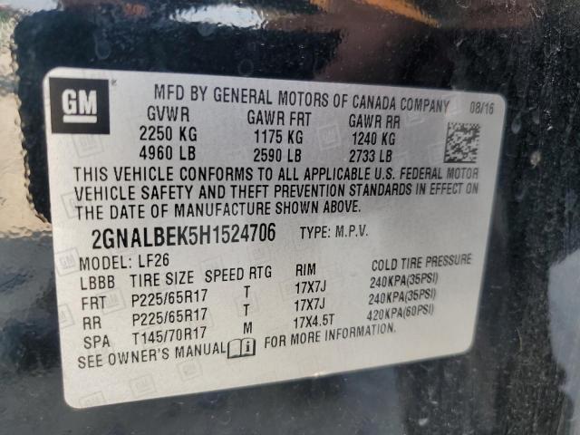 Photo 12 VIN: 2GNALBEK5H1524706 - CHEVROLET EQUINOX 